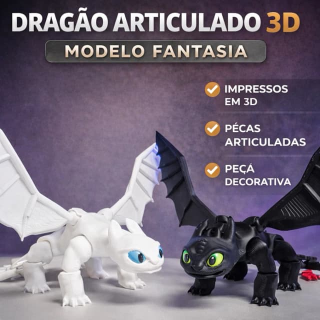 Dragão Articulado Fantasia